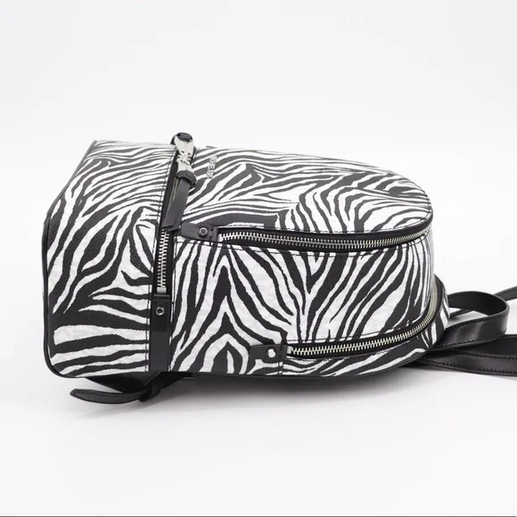 New Michael Kors Rhea Backpack Zebra Print